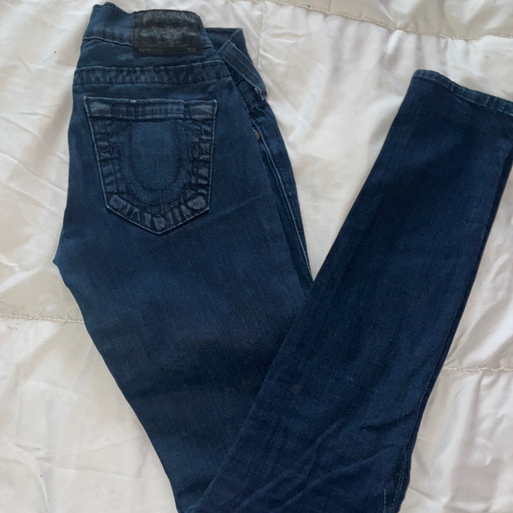 True religion super skinny stretchy jeans.